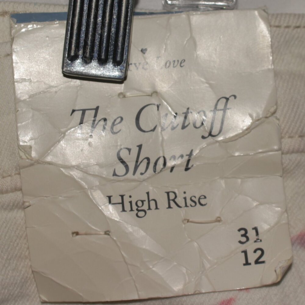 NWT Abercrombie & Fitch Curve Love Cutoff Denim Shorts Size 12/31 - Picture 9 of 9